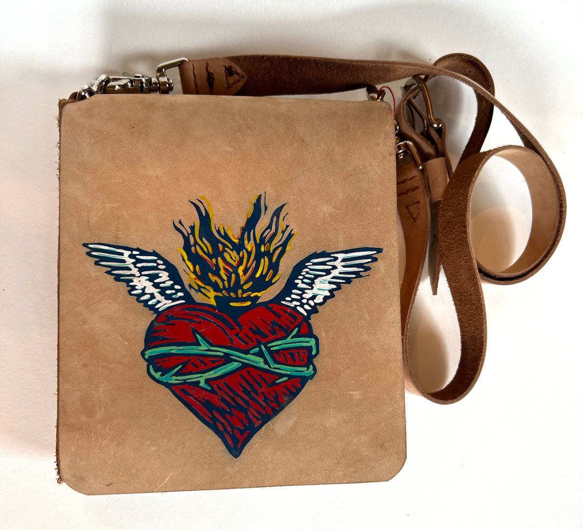 CP12. Sacred Heart Cross Body Bag