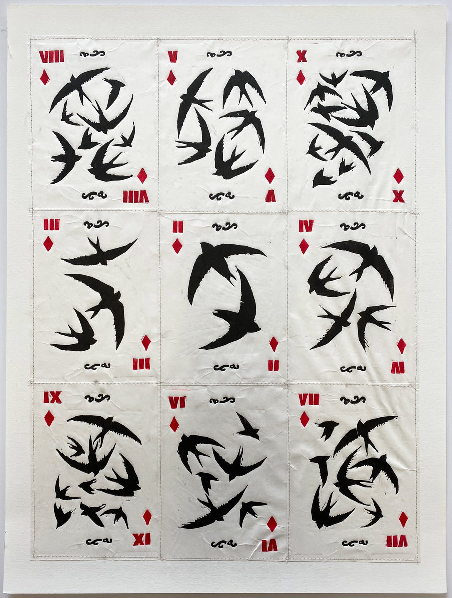 98. Original Sewn Card Deck: Swift Bird Diamond